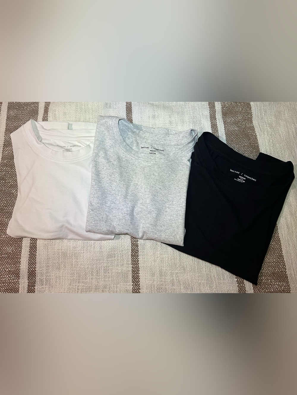 Crewneck Cap Sleeve Baby Tees *Bundle of 3*